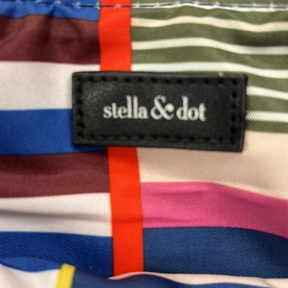 Stella and Dot cross body/ clutch bag in black/tan - Picture 6 of 9